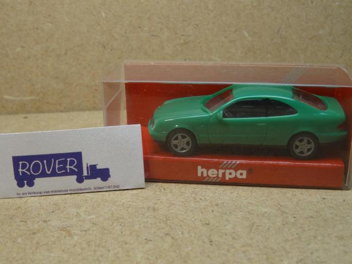 HERPA 1:87, MERCEDES CLK Licht-Groen, OVP, Zie Foto`s, Hobby en Vrije tijd, Modelauto's | 1:87, Zo goed als nieuw, Auto, Herpa