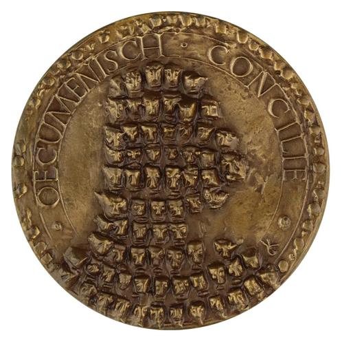 Jan Snoeck - Penning, 1962 : Tweede Vaticaans Concilie, Postzegels en Munten, Penningen en Medailles, Brons, Nederland, Verzenden
