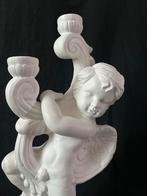 Cherubijn Kandelaars - Kerst Engel Terra Cotta, Antiek en Kunst, Ophalen, Keramiek of Aardewerk