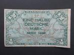 1/2 Mark 1948 Duitsland BRD (Amerikaans Bewind) p-1a, Verzenden, Duitsland, Los biljet