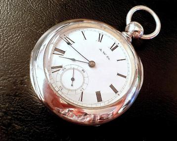 GROOT/ZWAAR zilveren zakhorloge                     !!MINT!! beschikbaar voor biedingen