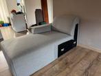 Lig gedeelte /lounge stuk bank kleur grijs, Ophalen, Zo goed als nieuw