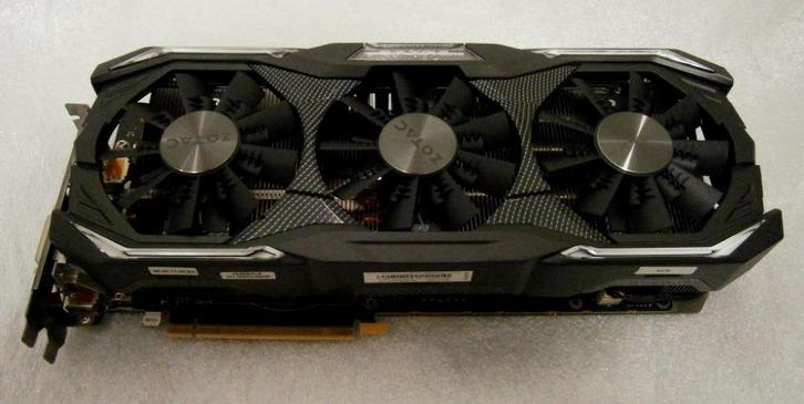 GeForce GTX 1080 8gb ZOTAC AMP Extreme (Top Staat!) GTX1080, Computers en Software, Videokaarten, Zo goed als nieuw, Nvidia, PCI-Express 3.0