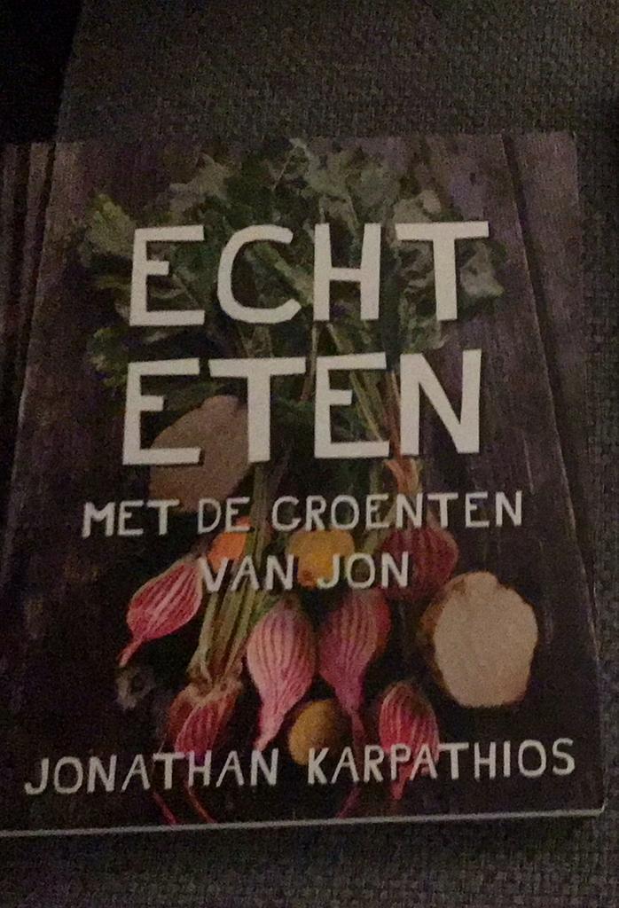 Jonathan Karpathios - Echt eten, Boeken, Kookboeken, Zo goed als nieuw, Ophalen of Verzenden