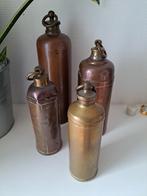 Set Van 4 Koper Kruiken, Huis en Inrichting, Woonaccessoires | Vazen, Overige materialen, Ophalen of Verzenden, Zo goed als nieuw