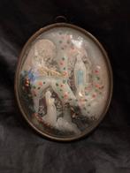 Antiek Religieus Relief Maria. Lourdes, Antiek en Kunst, Antiek | Religie, Ophalen of Verzenden