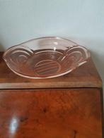 Mooie roze glazen Art Deco schaal, Antiek en Kunst, Antiek | Schalen, Ophalen of Verzenden