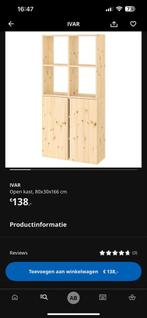 Ikea Ivar kast met vossensticker, Huis en Inrichting, Zo goed als nieuw, 25 tot 50 cm, Met deur(en), 50 tot 100 cm