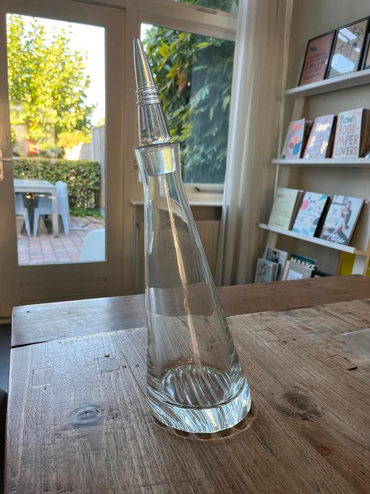 Glazen Karaf met Stop - gratis, Huis en Inrichting, Woonaccessoires | Vazen, Zo goed als nieuw, Wit, Minder dan 50 cm, Glas, Ophalen