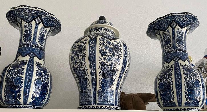 Kaststel 3-delig Delfts Blauw, Antiek en Kunst, Antiek | Keramiek en Aardewerk, Ophalen