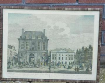 Gezicht van den Vernieuwden Waag, op den Dam, te Amsterdam. beschikbaar voor biedingen