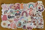 Bohemian thema natuurlijke kleuren stickers, Verzenden, Nieuw, Meerdere stickers