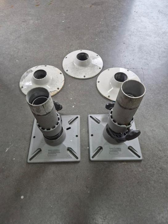 Zwaardvis set stoelpoten incl 3 maal base, Watersport en Boten, Bootonderdelen, Gebruikt, Overige typen, Motorboot, Ophalen of Verzenden