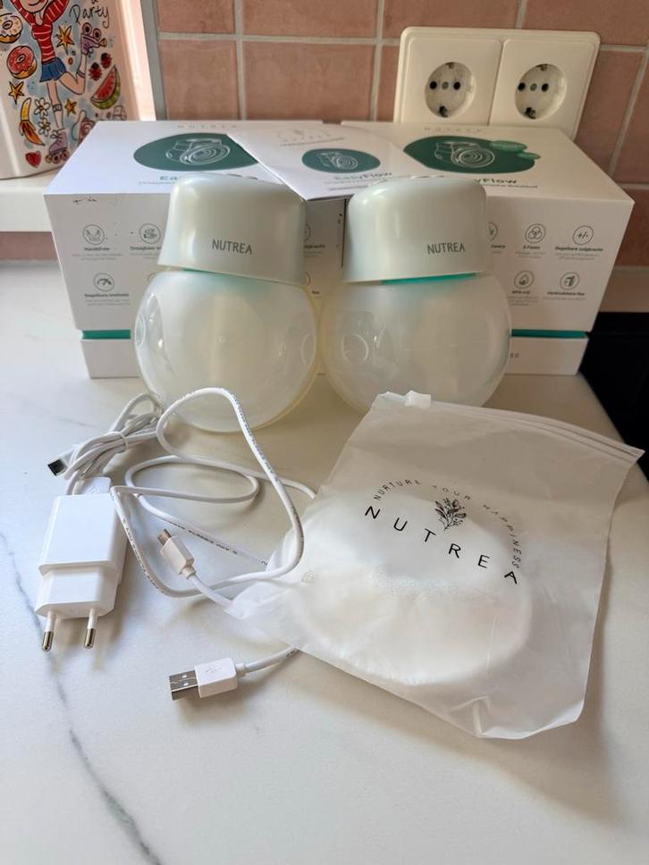 Nutrea EasyFlow Draadloze Borstkolf (2 stuks), Kinderen en Baby's, Babyvoeding en Toebehoren, Zo goed als nieuw, Borstkolf, Ophalen