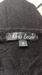 Zwart ajour jurkje king Louis maat S , zo goed als nieuw, Ophalen of Verzenden, Zo goed als nieuw, Zwart, Boven de knie