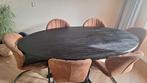 Ovale Eetkamertafel, Huis en Inrichting, Gebruikt, 100 tot 150 cm, Ophalen of Verzenden, Vijf personen of meer