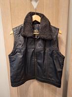 LEREN BODYWARMER MAAT L/40, Ophalen, Zo goed als nieuw, Zwart