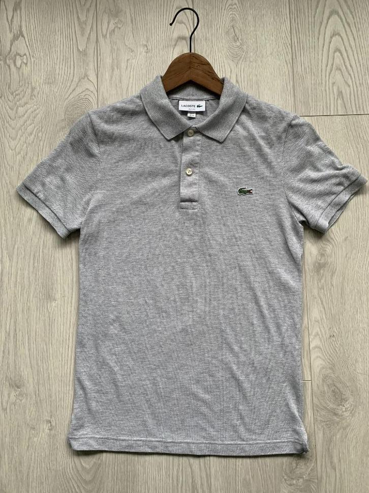 Originele LACOSTE Polo maat XS!, Kleding | Heren, Polo's, Gedragen, Maat 46 (S) of kleiner, Grijs, Verzenden