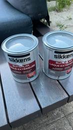 Sikkens buitenlak loodgrijs, Doe-het-zelf en Verbouw, Verf, Beits en Lak, Minder dan 5 liter, Ophalen, Zo goed als nieuw, Lak