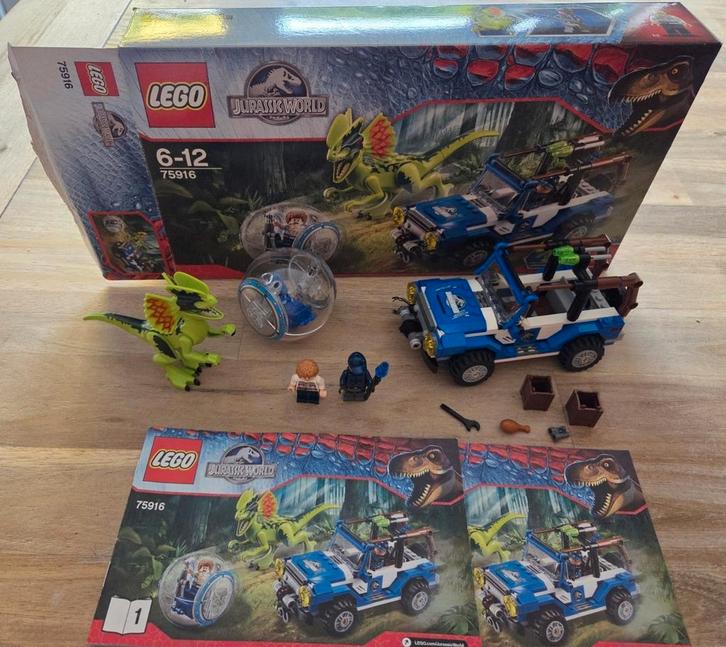 Lego Jurassic Park World Dino 75916 Dilophosaurus 2015, Kinderen en Baby's, Speelgoed | Duplo en Lego, Zo goed als nieuw, Lego