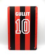 Gullit AC Milan voetbalshirt bord - 20x30, Sport en Fitness, Voetbal, Verzenden, Nieuw, Overige typen