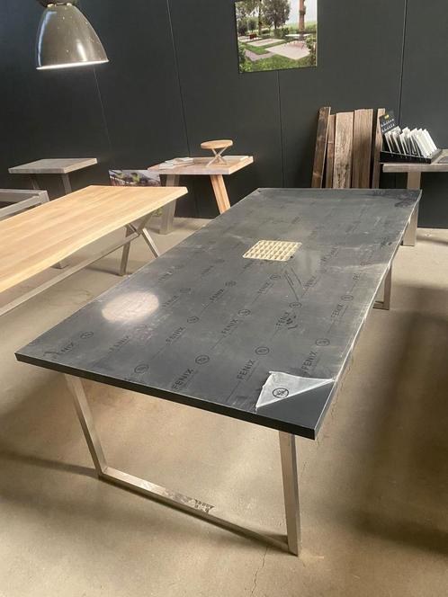 Fenix Tafel - RVS Onderstel - 240*120*78, Huis en Inrichting, Tafels | Eettafels, Nieuw, 100 tot 150 cm, 200 cm of meer, Vijf personen of meer