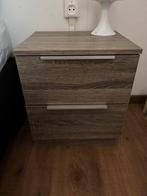 2 Nachtkastjes met lades, Ophalen, Gebruikt, Minder dan 45 cm, 55 tot 70 cm