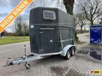 Blomert 2 paardstrailer aluminium bodem zadelkamer rollo, Gebruikt, Overige typen
