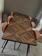 Eethoek incl 6 stoelen, Huis en Inrichting, Ophalen of Verzenden, Zo goed als nieuw, 4 tot 6 stoelen