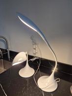 2 mooie witte led-bureaulampen, dimbaar, 4,5 watt, Ophalen, Zo goed als nieuw, Minder dan 50 cm
