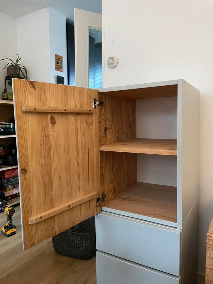 Ikea Ivar kast, grijs geschilderd, 50x39x57.5cm, Huis en Inrichting, Kasten | Boekenkasten, Gebruikt, 50 tot 100 cm, Minder dan 100 cm