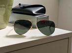 Ray Ban aviator (piloten) zonnebril RB 3025 goud groen, Ophalen of Verzenden, Zo goed als nieuw, Groen, Ray-Ban