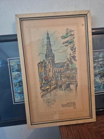 Leiden Stadhuis & Koornbeurs Tekening beschikbaar voor biedingen