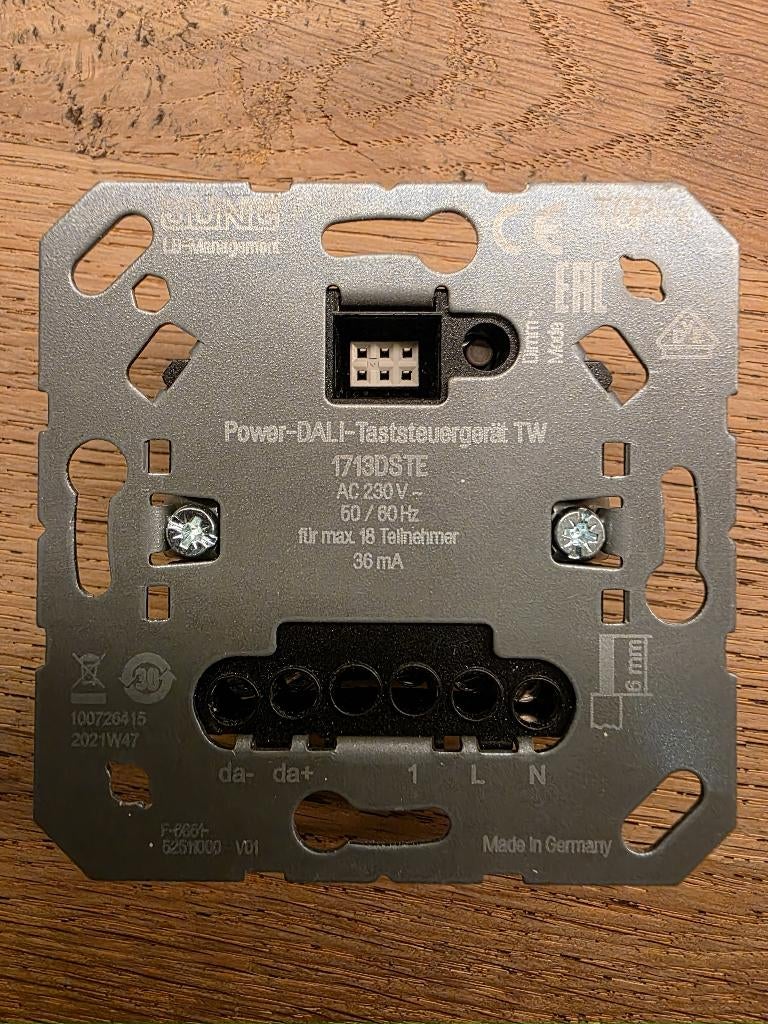 Jung DALI tastdimmer 1713DSTE, Ophalen of Verzenden, Nieuw, Schakelaar