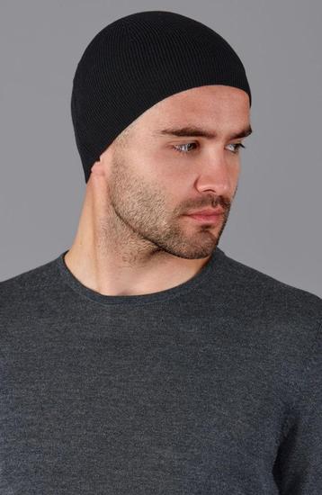 Spiral Wax Brain Cap - Zwarte Beanie Muts   beschikbaar voor biedingen