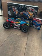 Traxxas Rustler 4x4 VXL + Accu's & Extra's, Hobby en Vrije tijd, Gebruikt, Auto offroad, Schaal 1:10, RTR (Ready to Run)