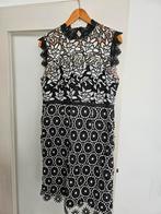 STEPS Zwart Witte Kanten Jurk Maat 44, Kleding | Dames, Zwart, Maat 42/44 (L), Ophalen of Verzenden, Zo goed als nieuw