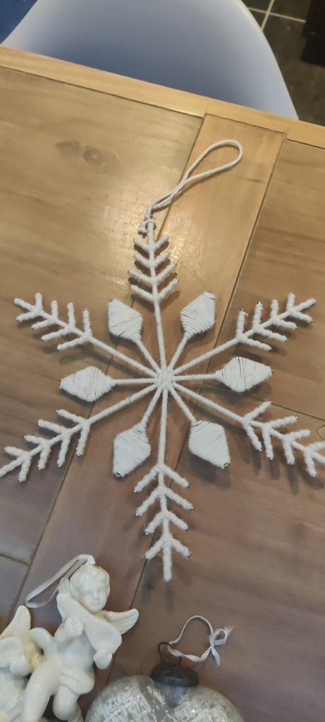 kerstboom versiering sfeervol roomkleurig, Diversen, Kerst, Zo goed als nieuw, Ophalen