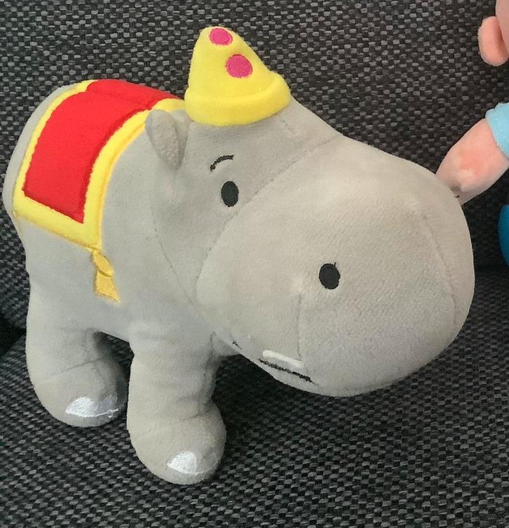 Bumba pluche knuffel pantoef nijlpaard bakker puzzel, Kinderen en Baby's, Speelgoed | Knuffels en Pluche, Zo goed als nieuw, Overige typen