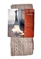 Te koop beige kabel winter panty., Beige, Maat 40/42 (M), Ophalen of Verzenden, Zo goed als nieuw