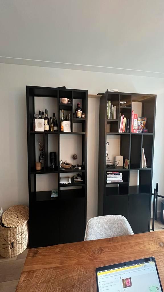Twee vakkenkasten te koop - 220x80x30cm, Huis en Inrichting, Kasten | Boekenkasten, Zo goed als nieuw, 50 tot 100 cm, 200 cm of meer