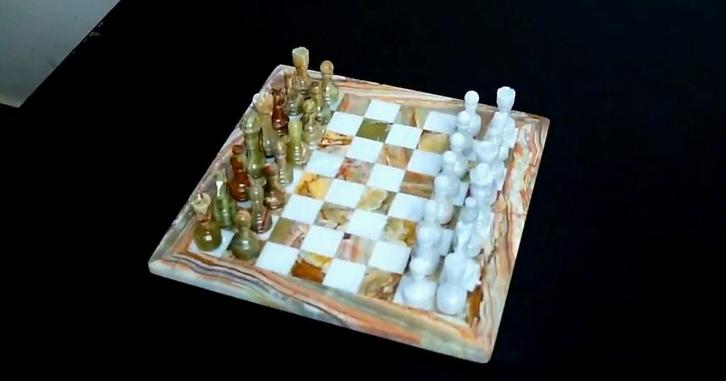 Vintage onyx Schaakspel, Antiek en Kunst, Antiek | Woonaccessoires, Ophalen of Verzenden