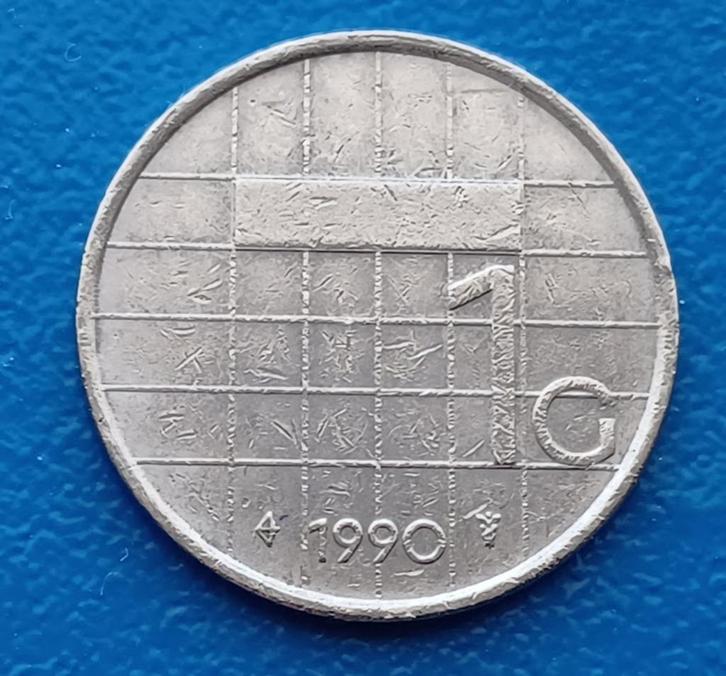 1 gulden 1990 Beatrix, Postzegels en Munten, Munten | Nederland, Losse munt, 1 gulden, Koningin Beatrix, Verzenden
