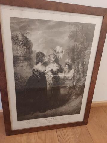 Prachtige vintage Theater aankondings print - Shakespeare  beschikbaar voor biedingen