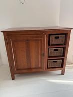 Comfortabele houten commode met mandjes, 50 tot 70 cm, Commode, Ophalen, Minder dan 90 cm