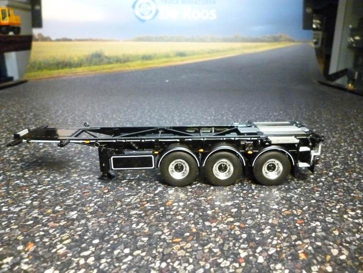 WSI Container trailer Geelhoed, Hobby en Vrije tijd, Modelauto's | 1:50, Nieuw, Bus of Vrachtwagen, Wsi, Ophalen of Verzenden