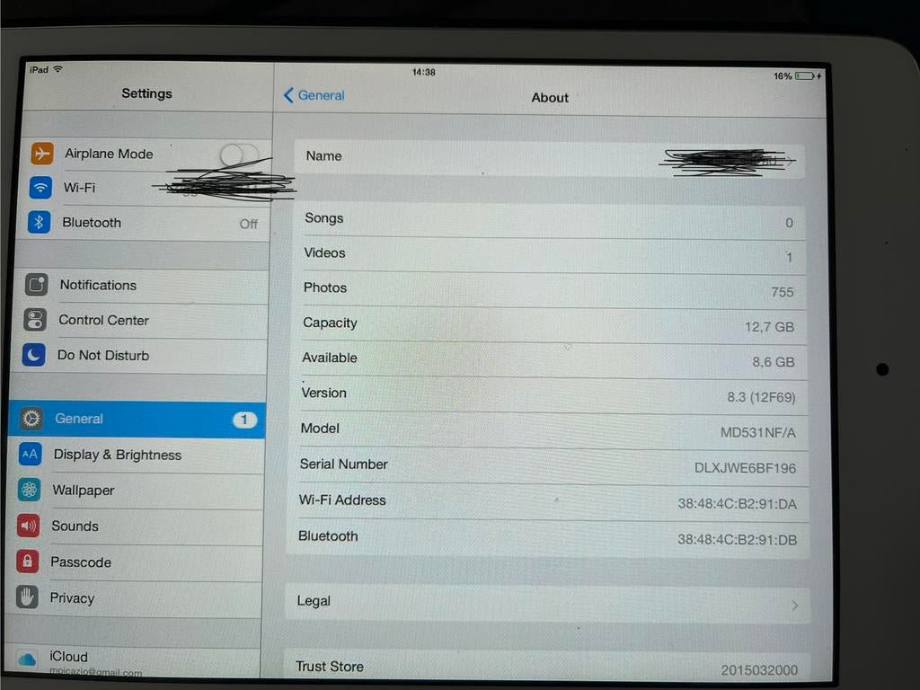 iPad Mini 1e Generatie - Goedkoop!, Computers en Software, Apple iPads, Gebruikt, 8 inch, Ophalen of Verzenden, 16 GB