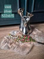 Tulpenvaas zilver, Huis en Inrichting, Ophalen of Verzenden, Zo goed als nieuw, Overige kleuren, Minder dan 50 cm