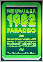 Paradiso poster - Herman Brood - Nieuwjaar 1982, Gebruikt, Ophalen of Verzenden