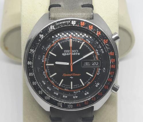 Vintage Seiko 7017-6050 Speedtimer 5 Sports Horloge 1971, Sieraden, Tassen en Uiterlijk, Horloges | Heren, Gebruikt, Polshorloge